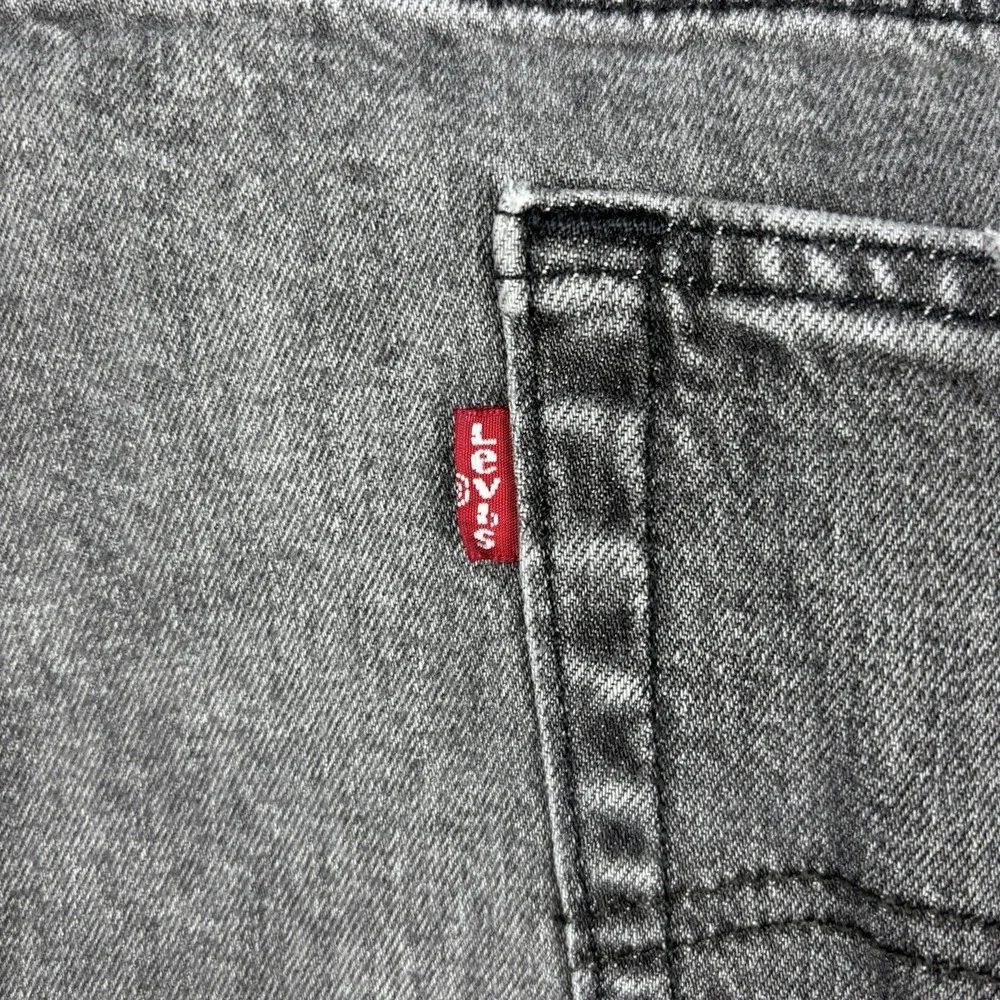 Levi's 502 Jeans Mens 48x38 (Fits 48x34)‎ Black Gray Wash Straight Leg Denim Y2K